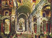 Giovanni Paolo Pannini Interior of St Peter s Rome china oil painting artist